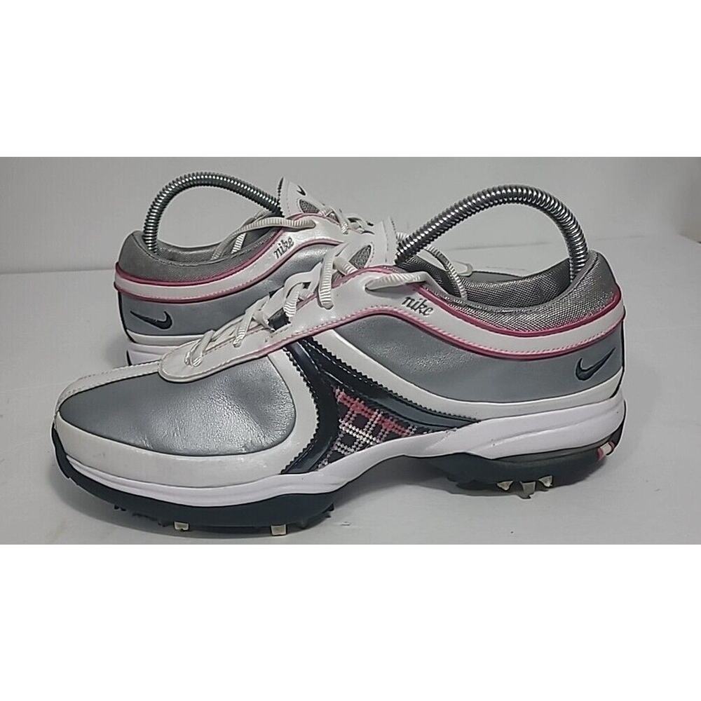 Nike Air Brassie II 355946-001 Gray Leather Golf Shoes Women Sz 8.5